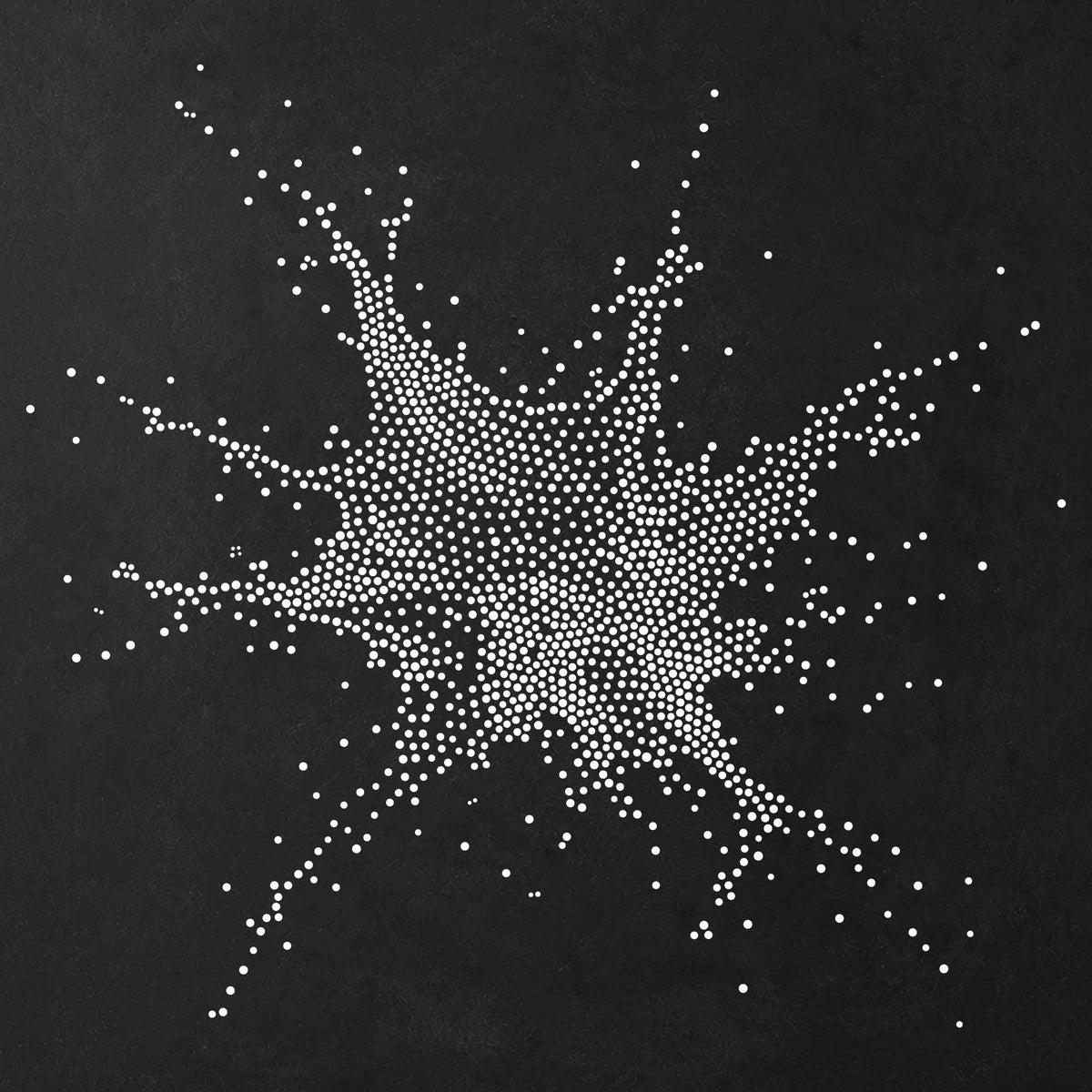 Paint Splat Stencil | Realistic Mylar Stipple Wall Art, Crafts (Large - 300mm / 12" approx)