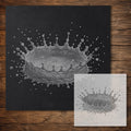 Splash Stencil reusable Mylar stencil, 300 x 300 mm