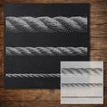 Rope Stencil reusable Mylar stencil, 300 x 300 mm