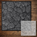 Cracked Earth Stencil reusable Mylar stencil, 300 x 300 mm