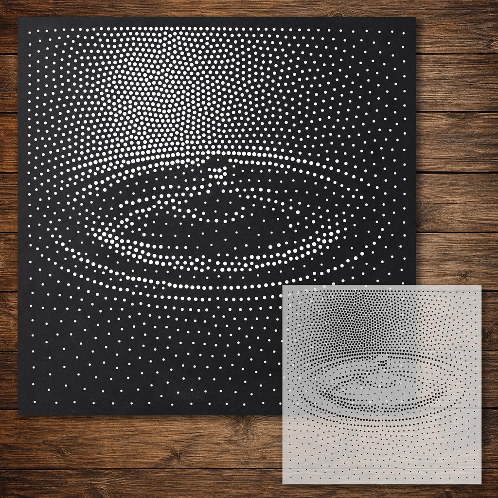 Water Drop Stencil reusable Mylar stencil, 300 x 300 mm