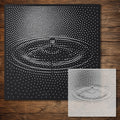 Water Drop Stencil reusable Mylar stencil, 300 x 300 mm