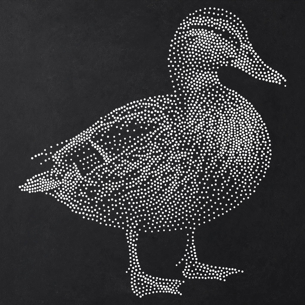 Mallard Duck Stipple Art Stencil | Realistic Animal Mylar Plastic Craft Stencil (Large - 300mm / 12" approx)