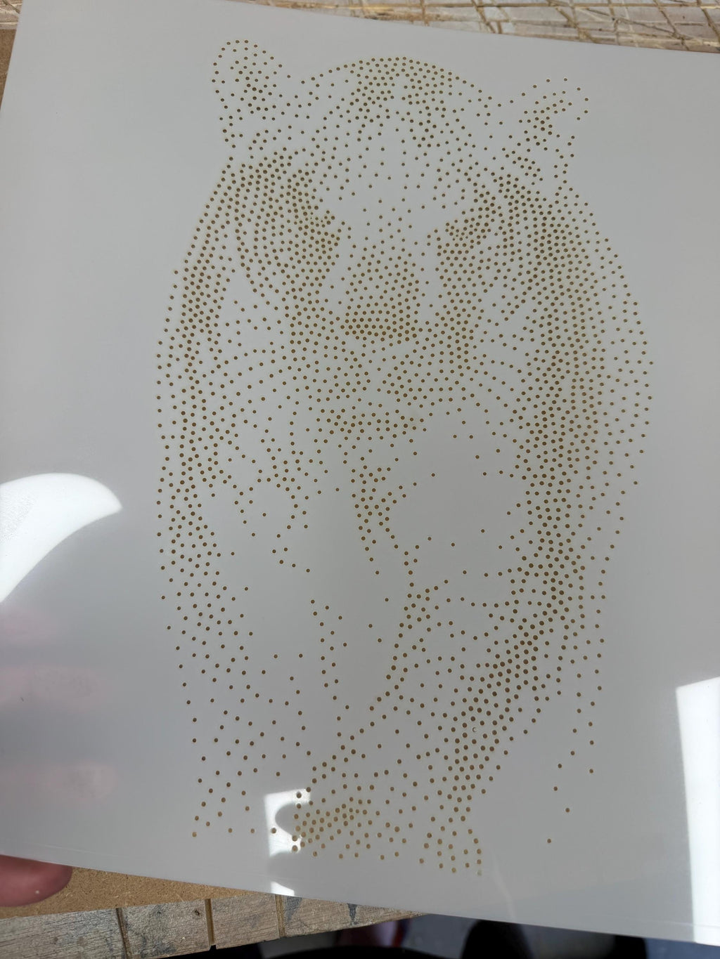 Black Panther Stencil | Realistic Mylar Stipple Wall Art, Crafts (Large - 300mm / 12" approx)