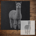 Alpaca Stencil reusable Mylar stencil, 300 x 300 mm