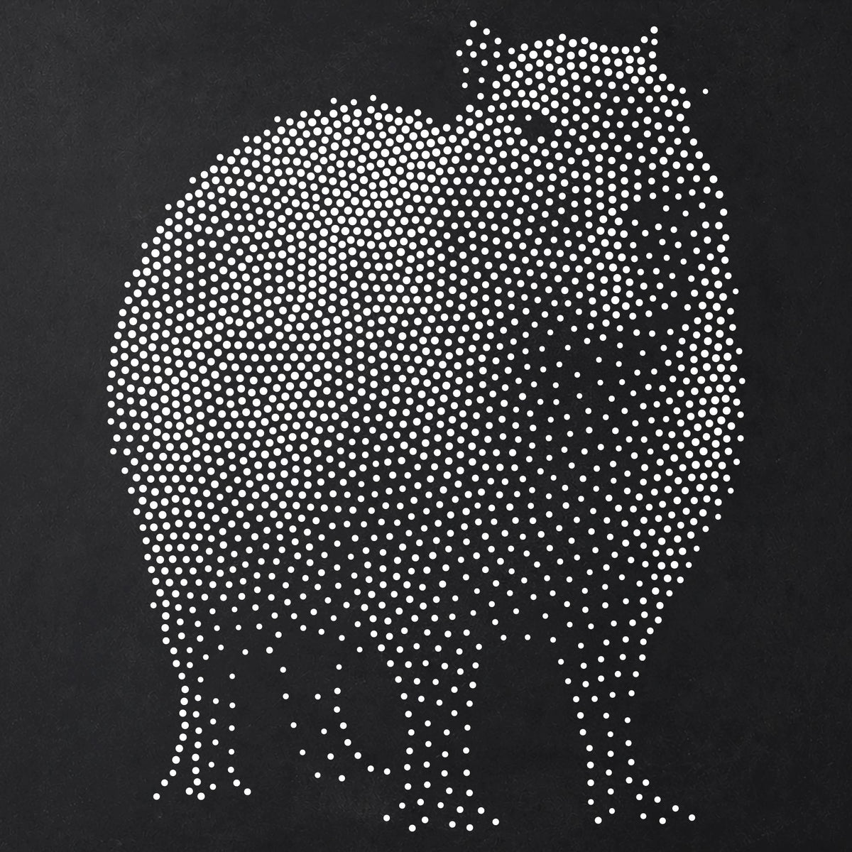 Capybara Stencil | Realistic Mylar Stipple Wall Art, Crafts (Large - 300mm / 12" approx)