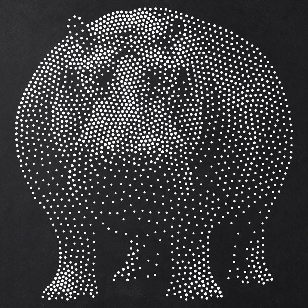 Hippopotamus Stencil | Realistic Mylar Stipple Wall Art, Crafts (Large - 300mm / 12" approx)