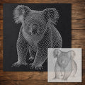 Koala Stencil reusable Mylar stencil, 300 x 300 mm