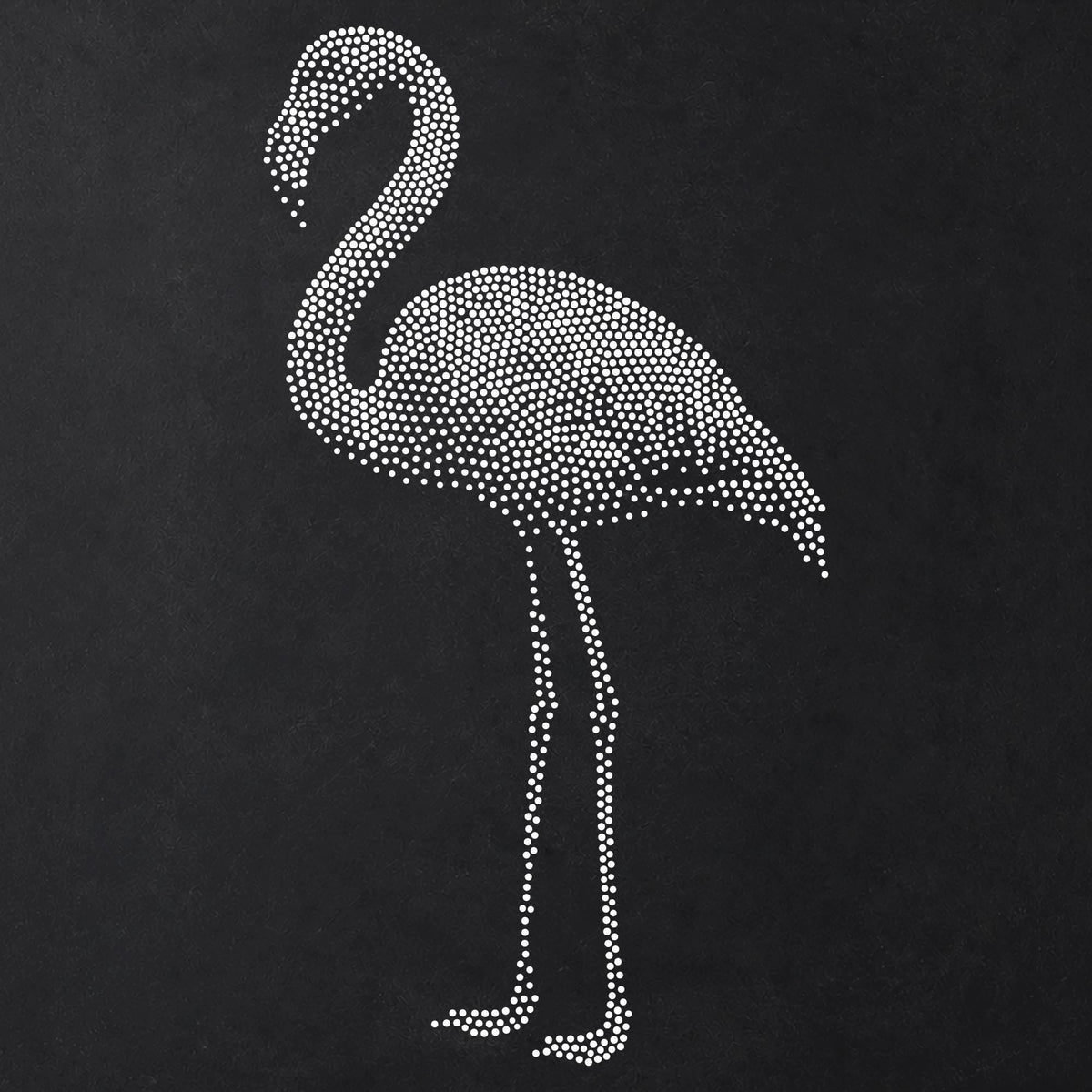 Flamingo Stencil | Realistic Mylar Stipple Wall Art, Crafts (Large - 300mm / 12" approx)