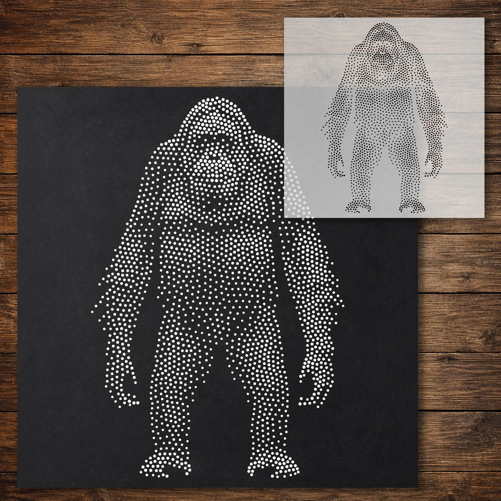 Orangutan Stencil reusable Mylar stencil, 300 x 300 mm