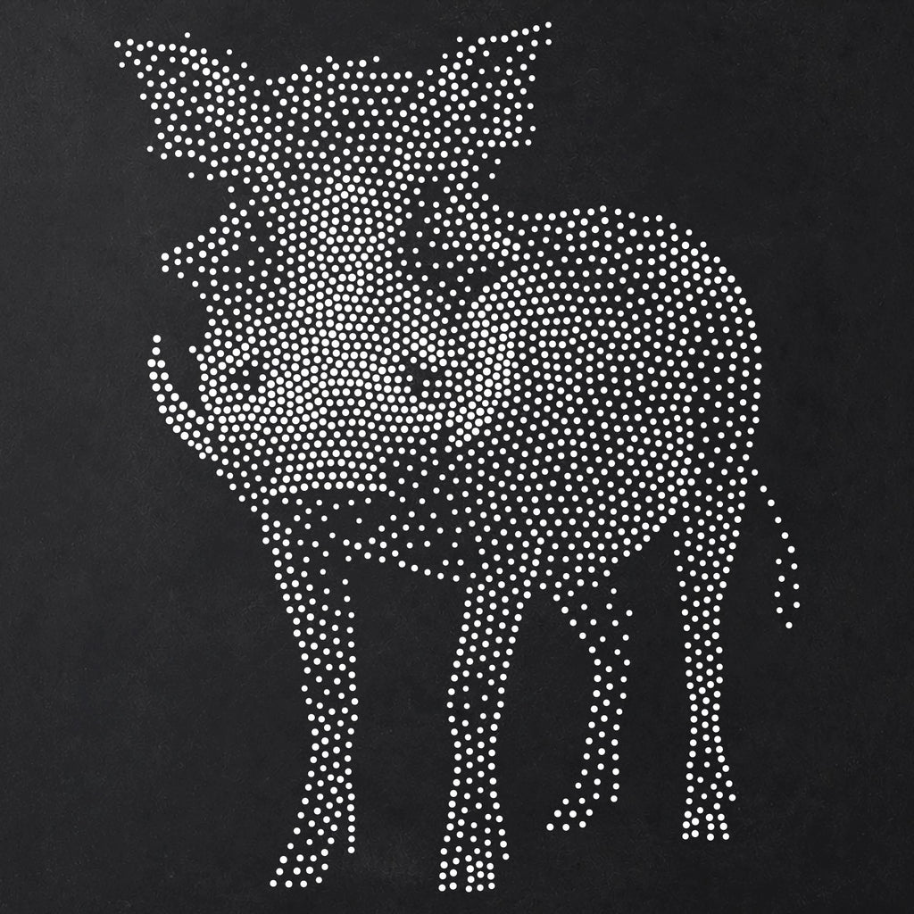 Warthog Stencil | Realistic Mylar Stipple Wall Art, Crafts (Large - 300mm / 12" approx)