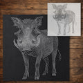 Warthog Stencil reusable Mylar stencil, 300 x 300 mm