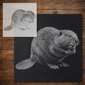 Beaver Stencil reusable Mylar stencil, 300 x 300 mm