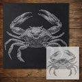 Crab Stencil reusable Mylar stencil, 300 x 300 mm