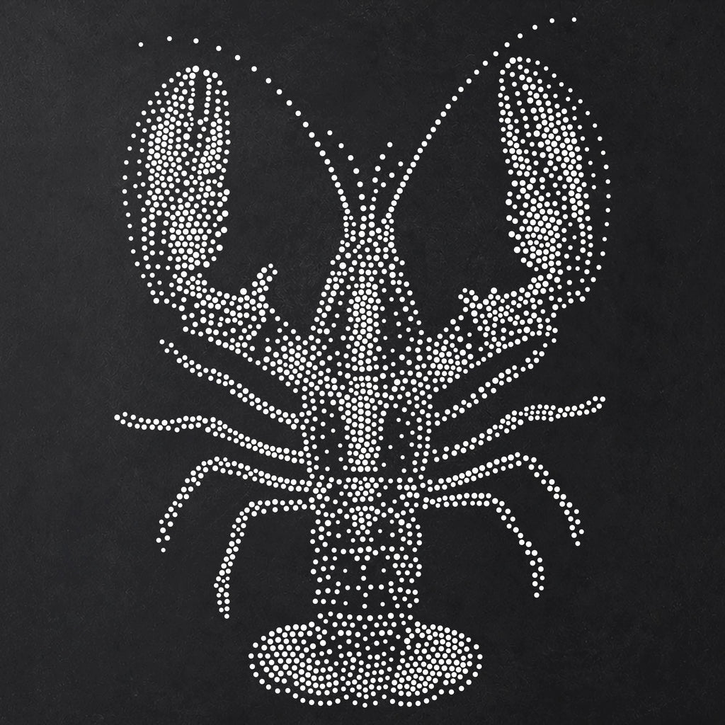Lobster Stencil | Realistic Mylar Stipple Wall Art, Crafts (Large - 300mm / 12" approx)