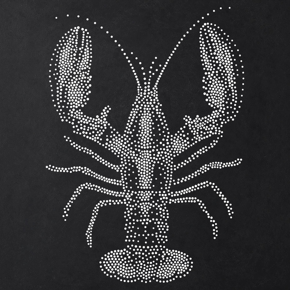 Lobster Stencil | Realistic Mylar Stipple Wall Art, Crafts (Large - 300mm / 12" approx)