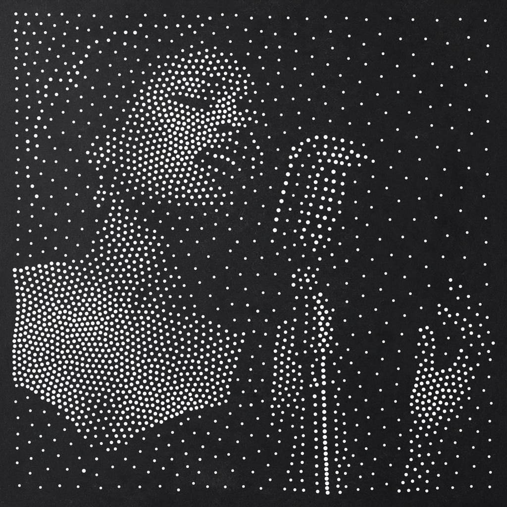 Jazz Singer Stipple Art Stencil | Realistic Mylar Plastic Craft Stencil (Large - 300mm / 12" approx)