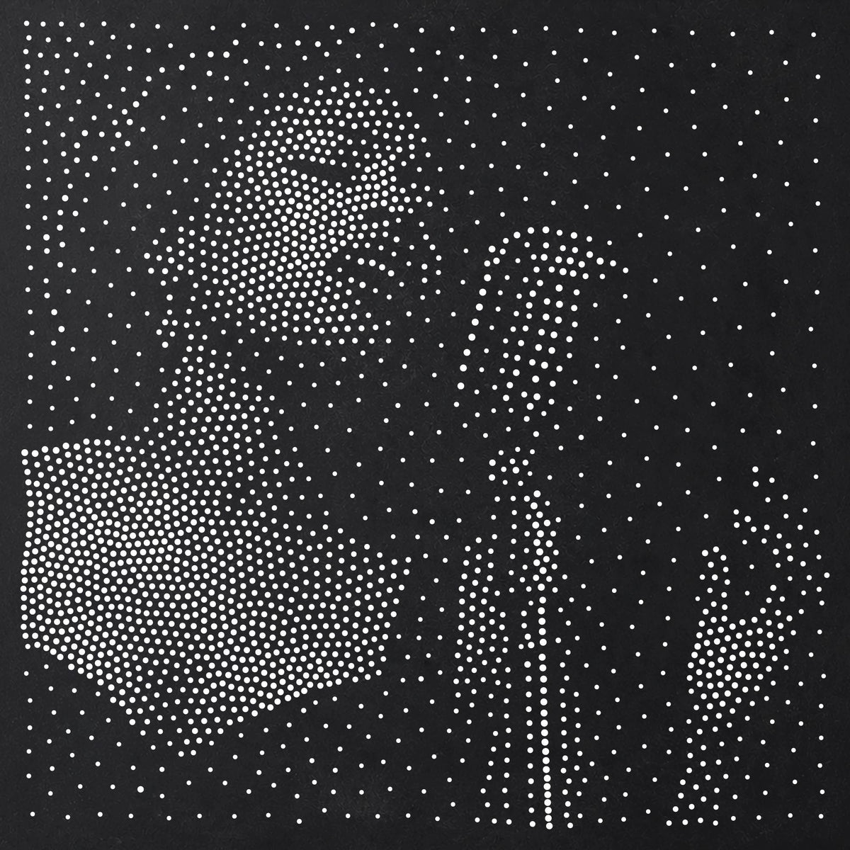 Jazz Singer Stipple Art Stencil | Realistic Mylar Plastic Craft Stencil (Large - 300mm / 12" approx)