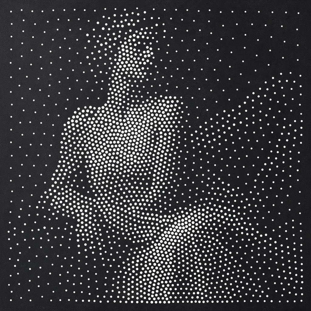 Classical Muse Portrait Stipple Art Stencil | Realistic Mylar Plastic Craft Stencil (Large - 300mm / 12" approx)