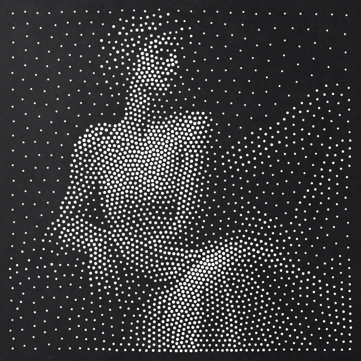 Classical Muse Portrait Stipple Art Stencil | Realistic Mylar Plastic Craft Stencil (Large - 300mm / 12" approx)