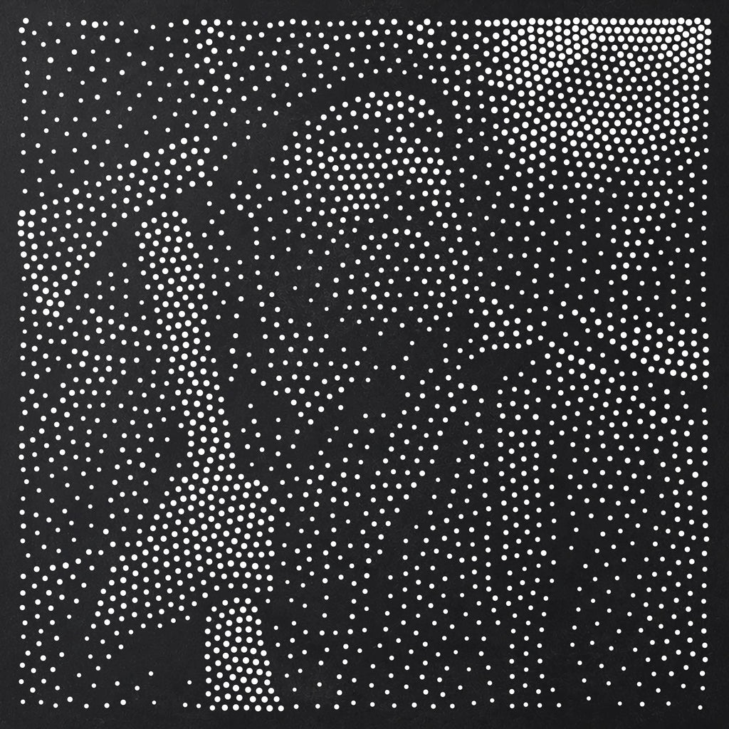 Lumberjack Portrait Stipple Art Stencil | Realistic Mylar Plastic Craft Stencil (Large - 300mm / 12" approx)