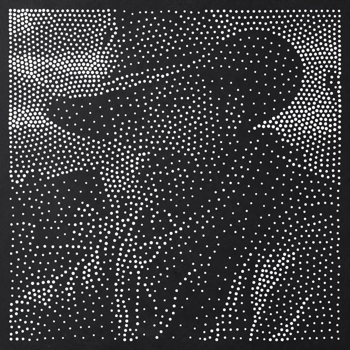 Cowboy Portrait Stipple Art Stencil | Realistic Mylar Plastic Craft Stencil (Large - 300mm / 12" approx)