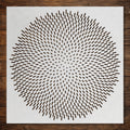 Geometric Pattern Stencil #17 reusable Mylar stencil, 300 x 300 mm