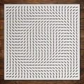 Geometric Pattern Stencil #19 reusable Mylar stencil, 300 x 300 mm
