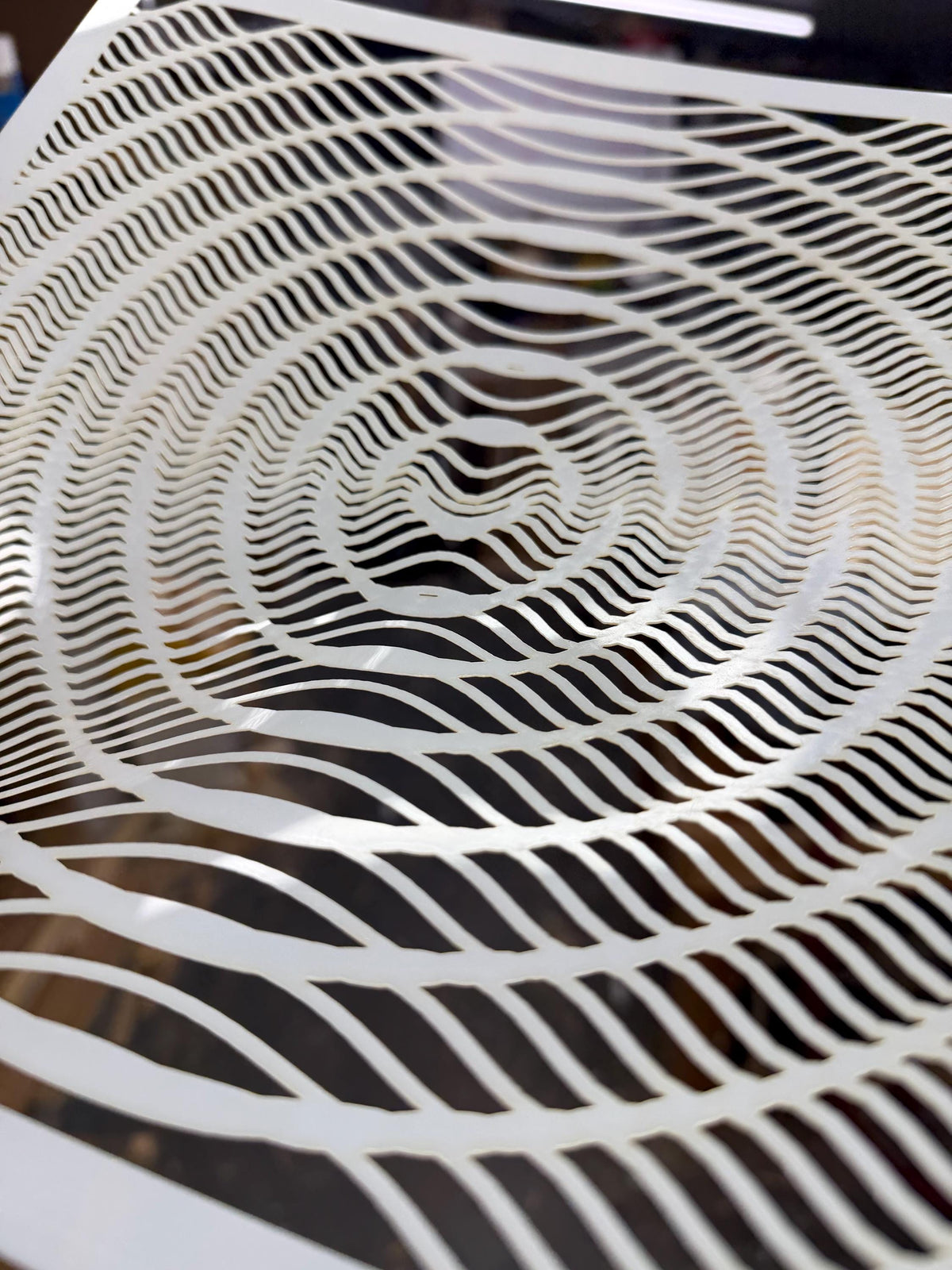 Geometric Pattern Stencil #21 | Water Drop / Waves | Detailed DIY Mylar Wall Art, Crafts (Large - 300mm / 12" approx)