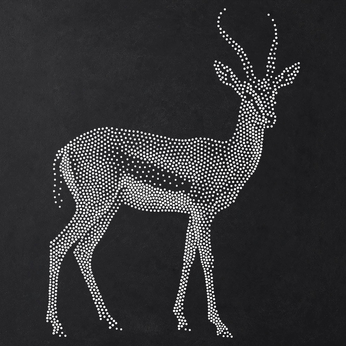 Gazelle Stipple Art Stencil | Realistic Animal Mylar Plastic Craft Stencil (Large - 300mm / 12" approx)