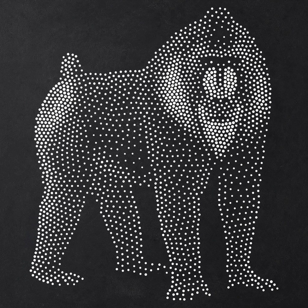 Mandrill Stipple Art Stencil | Realistic Animal Mylar Plastic Craft Stencil (Large - 300mm / 12" approx)