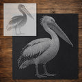 Pelican Stipple Art Stencil reusable Mylar stencil, 300 x 300 mm