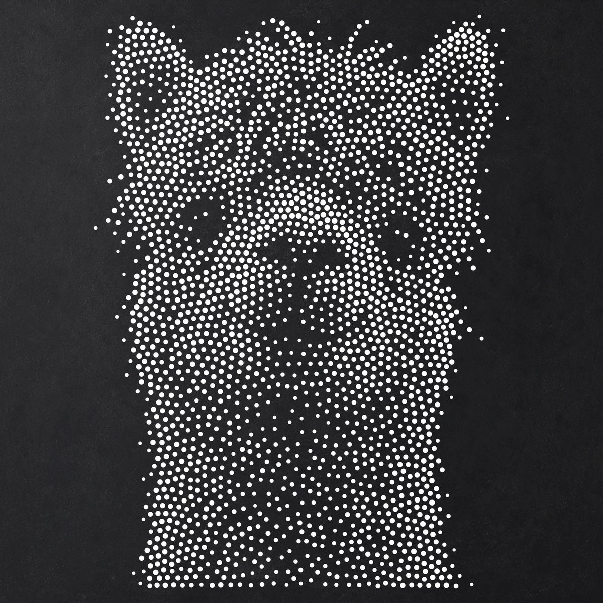 Alpaca Portrait Stipple Art Stencil | Realistic Animal Mylar Plastic Craft Stencil (Large - 300mm / 12" approx)