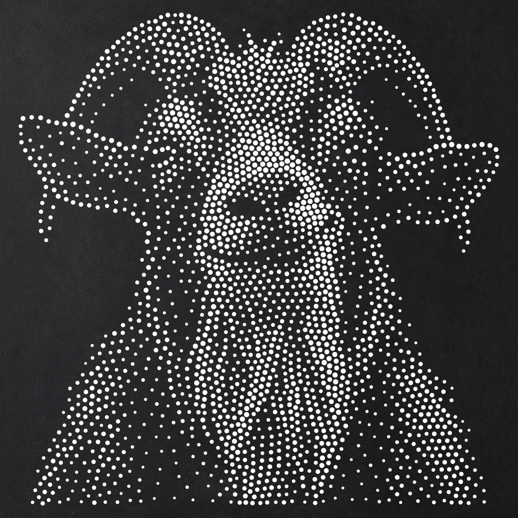 Goat Portrait Stipple Art Stencil | Realistic Animal Mylar Plastic Craft Stencil (Large - 300mm / 12" approx)