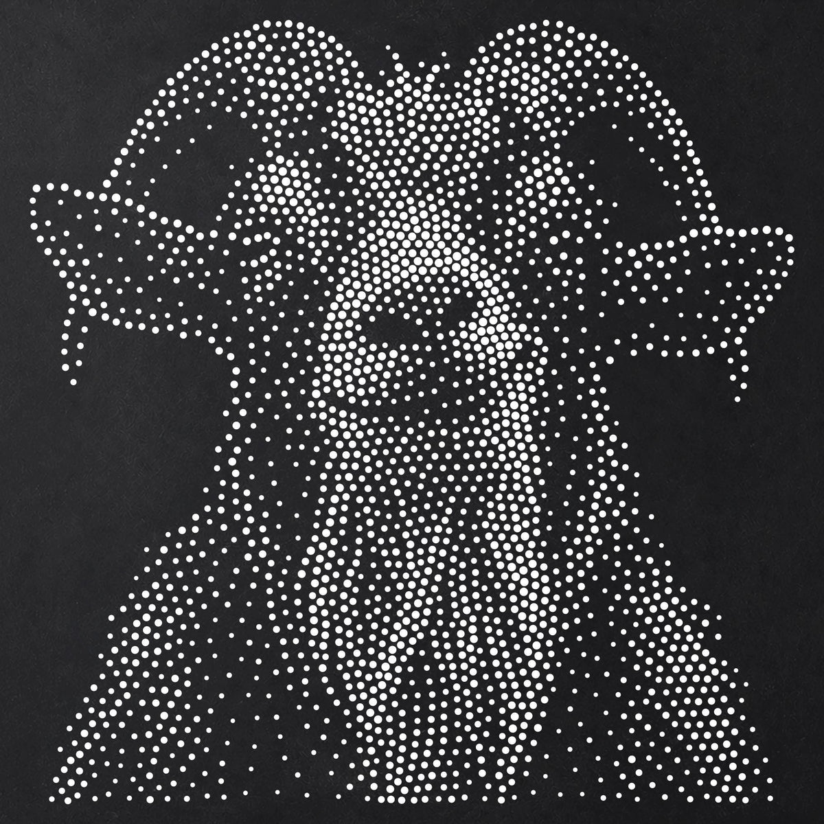 Goat Portrait Stipple Art Stencil | Realistic Animal Mylar Plastic Craft Stencil (Large - 300mm / 12" approx)