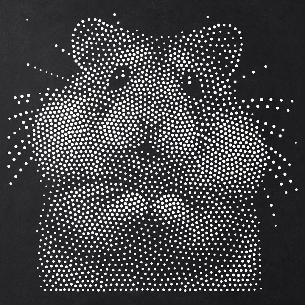 Hamster Portrait Stipple Art Stencil | Realistic Animal Mylar Plastic Craft Stencil (Large - 300mm / 12" approx)