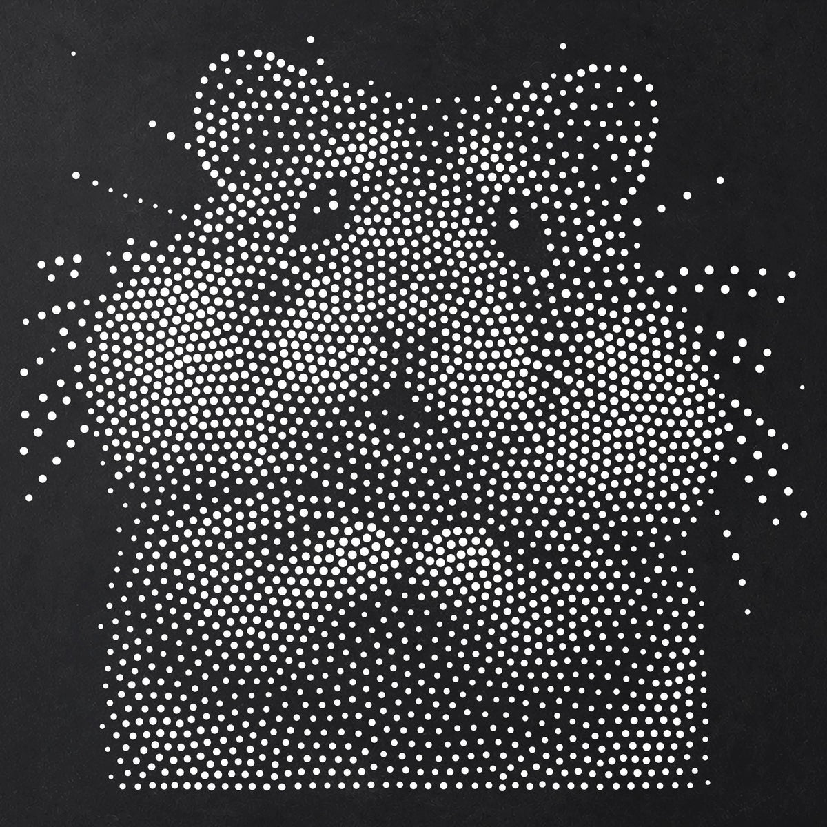Hamster Portrait Stipple Art Stencil | Realistic Animal Mylar Plastic Craft Stencil (Large - 300mm / 12" approx)