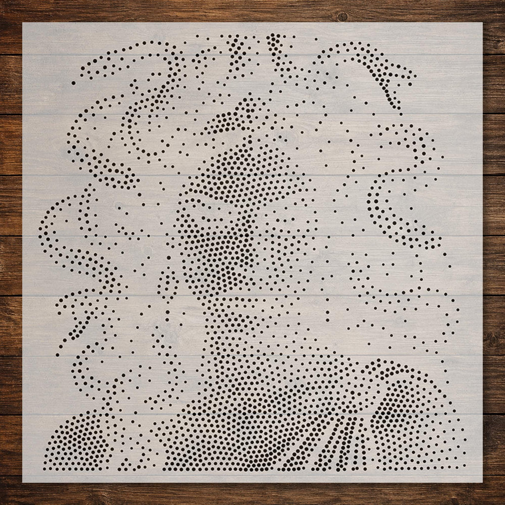 Medusa Stencil #2 | Realistic Highly Detailed DIY Mylar Fantasy Wall Art, Stipple Art Crafts (Large - 300mm / 12" approx)