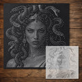 Medusa Stencil #2 reusable Mylar stencil, 300 x 300 mm