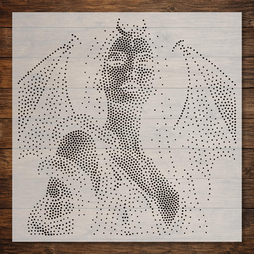 Lilith Serpent Stencil | Realistic Highly Detailed DIY Mylar Wall Art, Stipple Art Crafts (Large - 300mm / 12" approx)