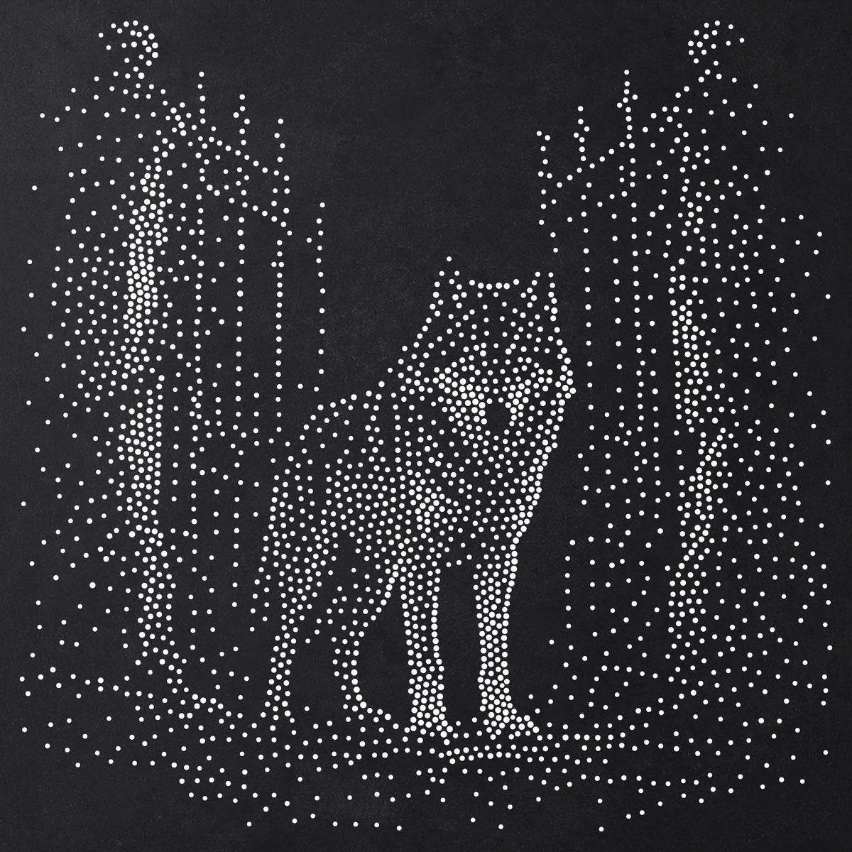 Wolf by Ruined Gates Stencil | Realistic Highly Detailed DIY Mylar Wall Art, Stipple Art Crafts (Large - 300mm / 12" approx)