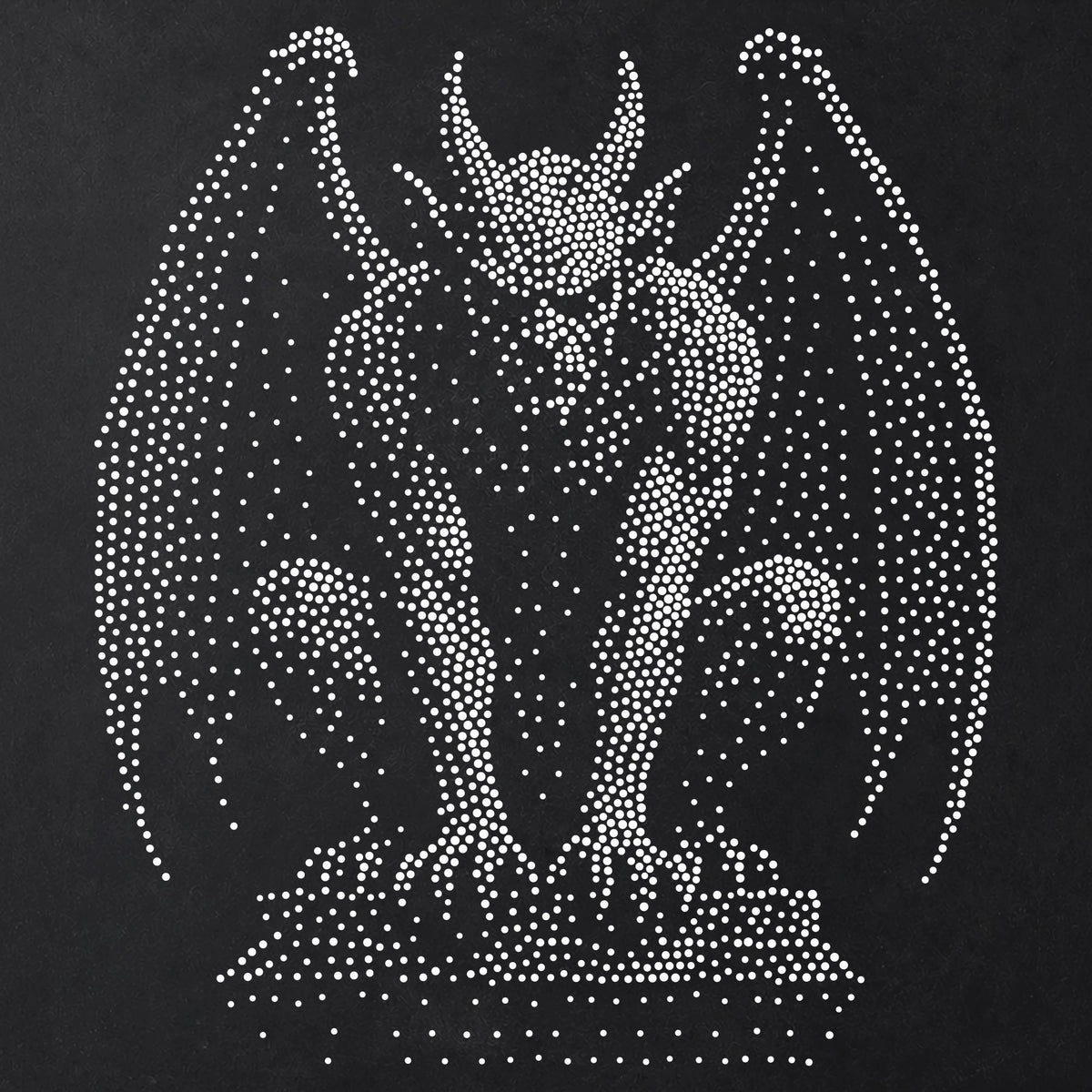 Gargoyle Stencil | Realistic Highly Detailed DIY Mylar Wall Art, Stipple Art Crafts (Large - 300mm / 12" approx)