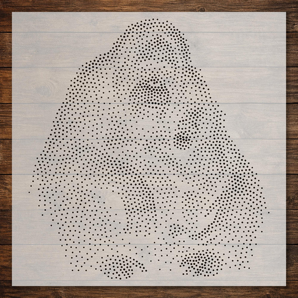Orangutan with Baby Stipple Art Stencil | Realistic Animal Mylar Plastic Craft Stencil (Large - 300mm / 12" approx)