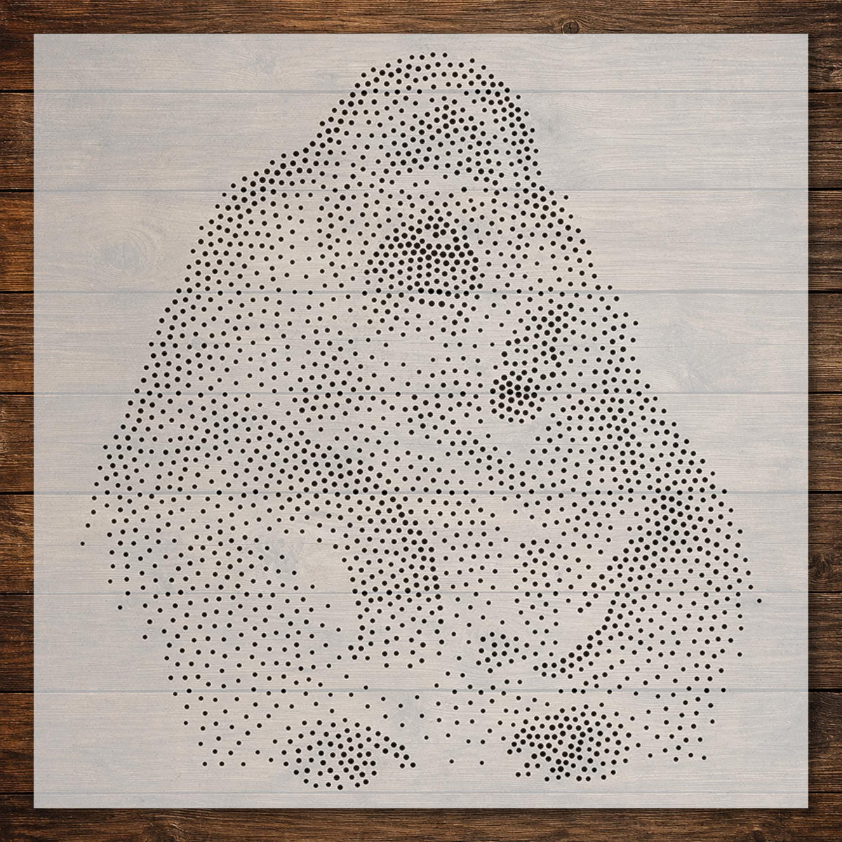 Orangutan with Baby Stipple Art Stencil | Realistic Animal Mylar Plastic Craft Stencil (Large - 300mm / 12" approx)