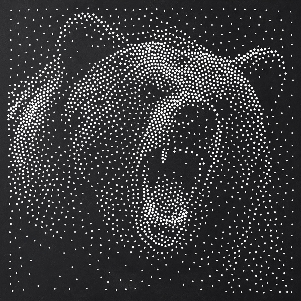 Bear Roaring Stipple Art Stencil | Realistic Animal Mylar Plastic Craft Stencil (Large - 300mm / 12" approx)