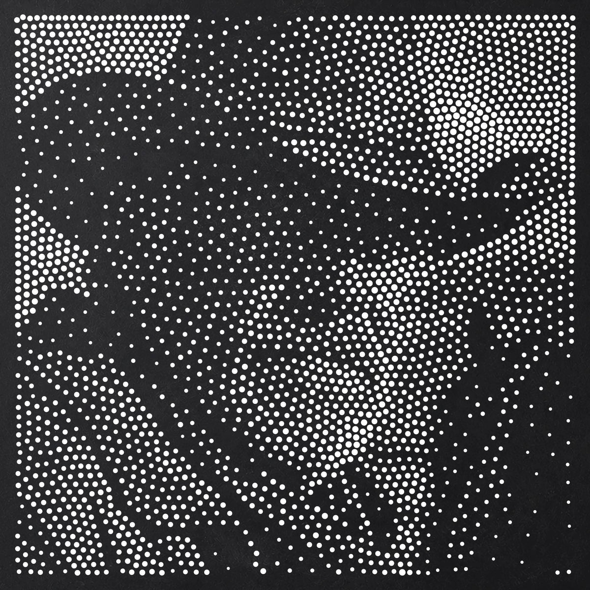 Old Cowboy Portrait Stipple Art Stencil | Realistic Mylar Plastic Craft Stencil (Large - 300mm / 12" approx)