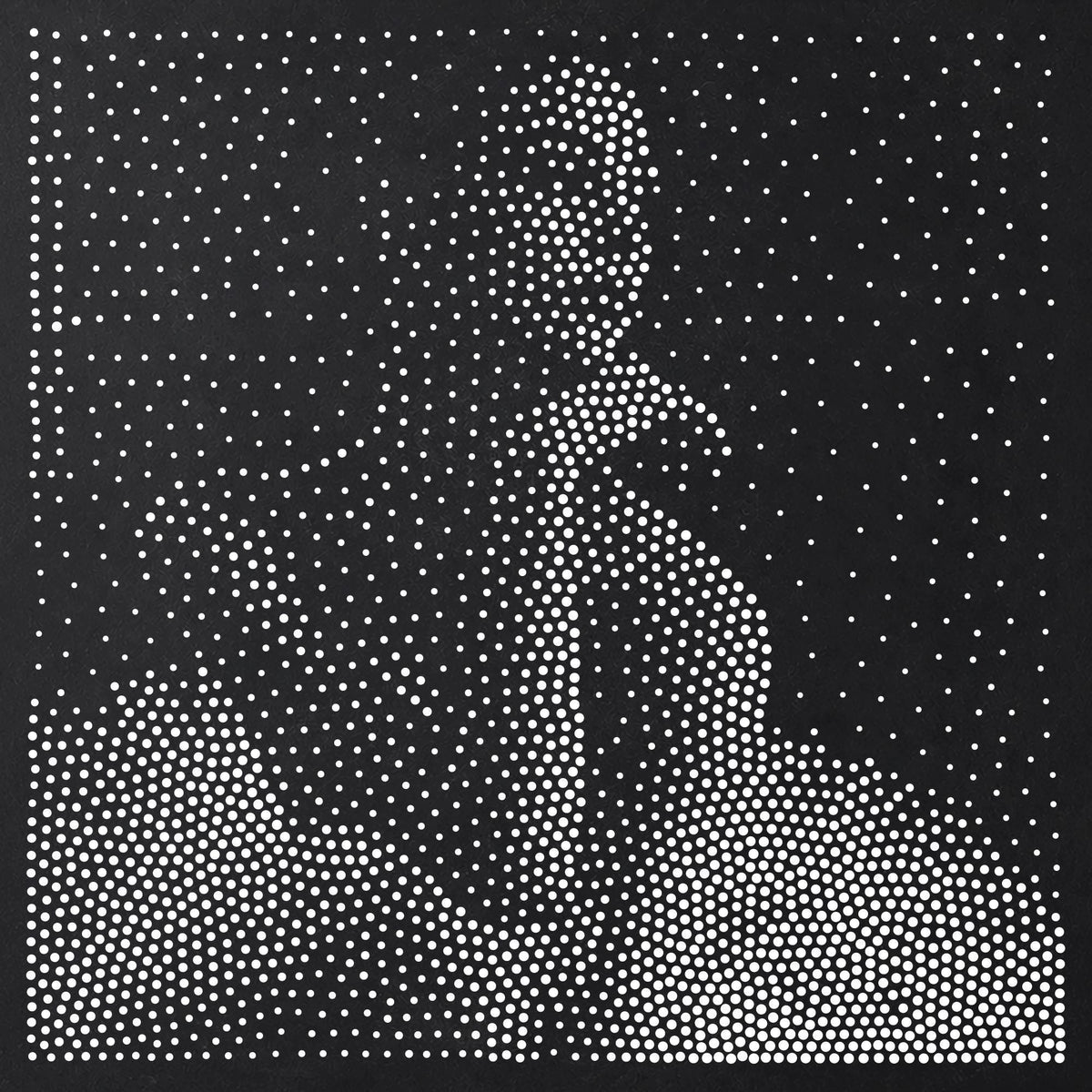 Elegant Ballerina Portrait Stipple Art Stencil | Realistic Mylar Plastic Craft Stencil (Large - 300mm / 12" approx)