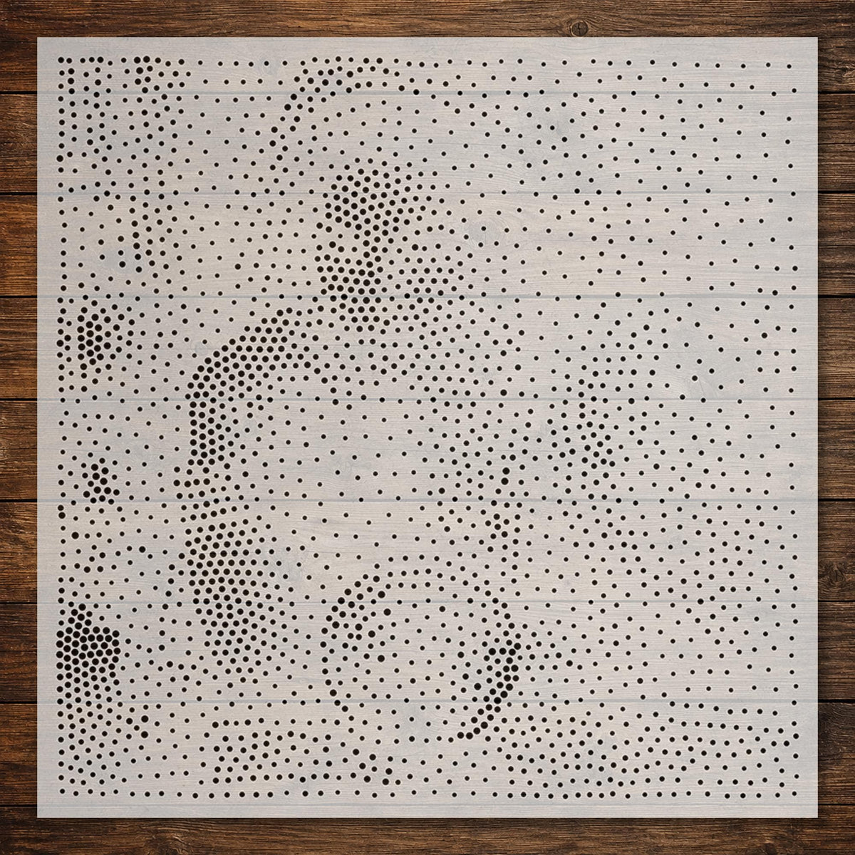 Fortune Teller Portrait Stipple Art Stencil | Realistic Mylar Plastic Craft Stencil (Large - 300mm / 12" approx)