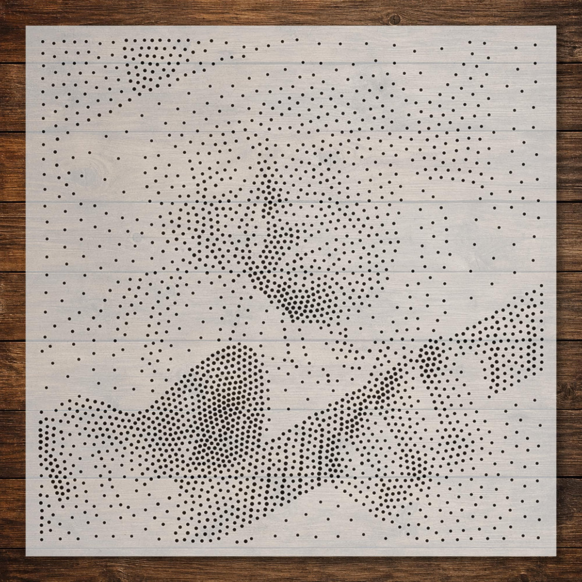 Old Musician Stipple Art Stencil | Realistic Mylar Plastic Craft Stencil (Large - 300mm / 12" approx)