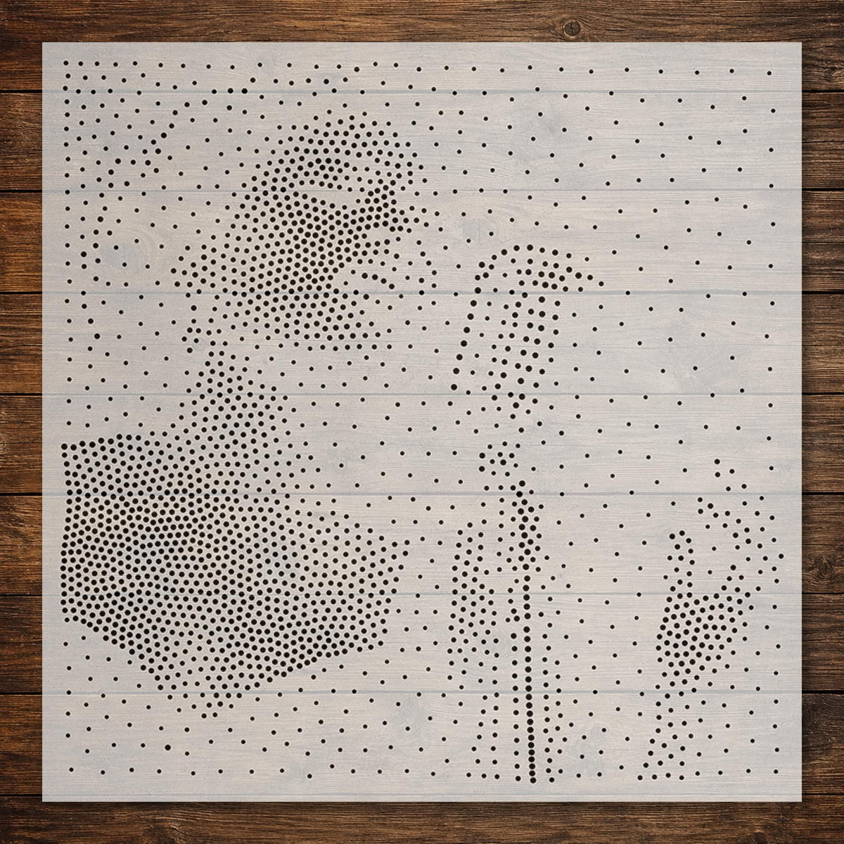 Jazz Singer Stipple Art Stencil | Realistic Mylar Plastic Craft Stencil (Large - 300mm / 12" approx)